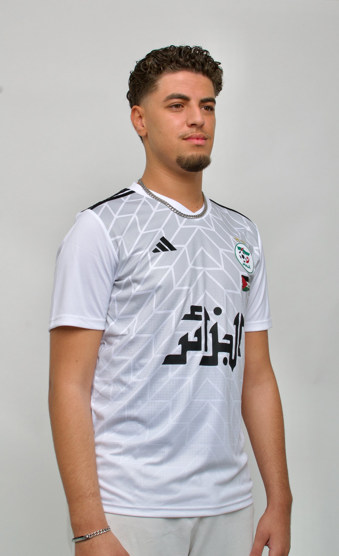 MAILLOT ALGERIE X PALESTINE BLANC 2023